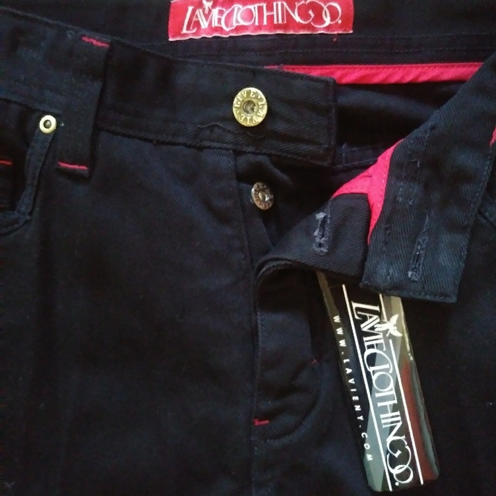 La vie Men's Black Jeans Waist 36 - Picture 5 of 9